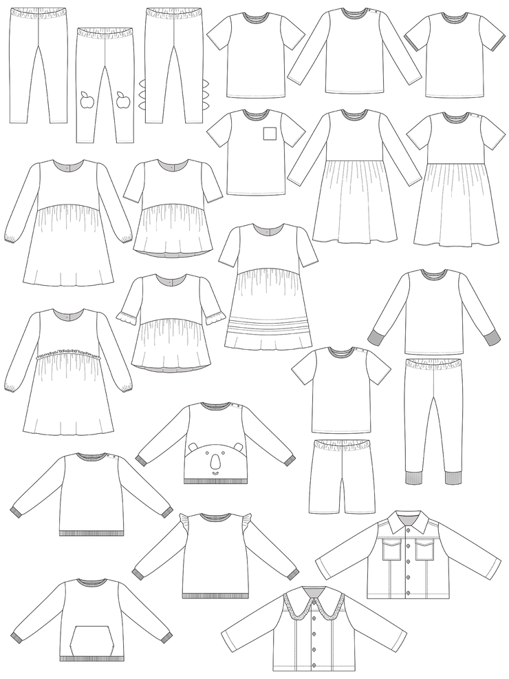 Mini Makes - Sewing Patterns to Make for Kids Aged 0-12 Years