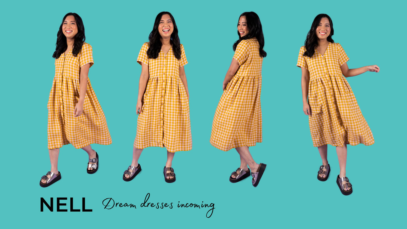 Nell blouse and dress sewing pattern 