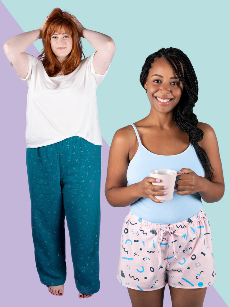 JAIMIE PYJAMA Tilly | sewing the pattern BOTTOMS Buttons and and SHORTS