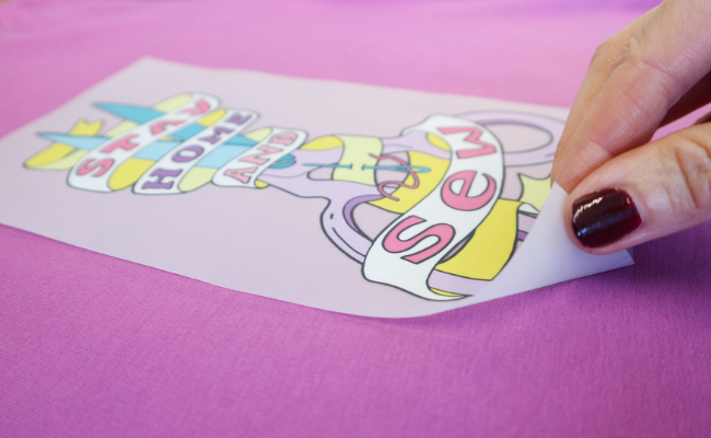 These heat transfers are easy to apply to a T-shirt or sweatshirt with an iron - instructions are included. 