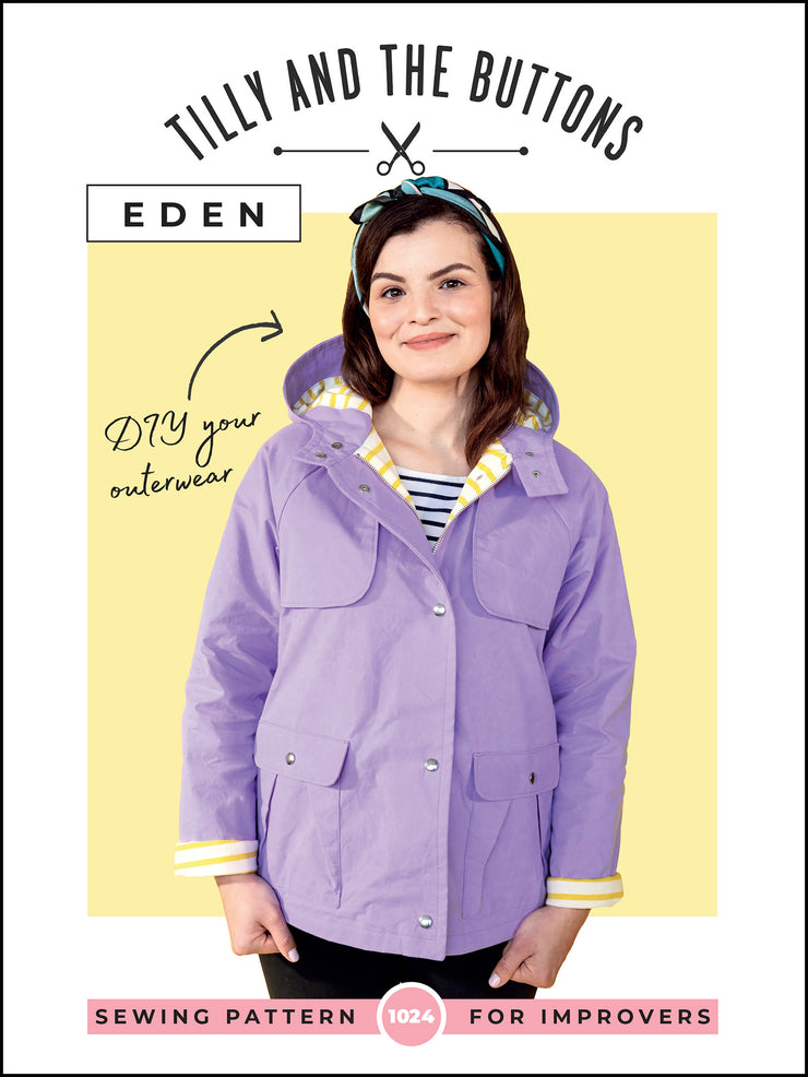 Eden coat or jacket sewing pattern by Tilly and the Buttons