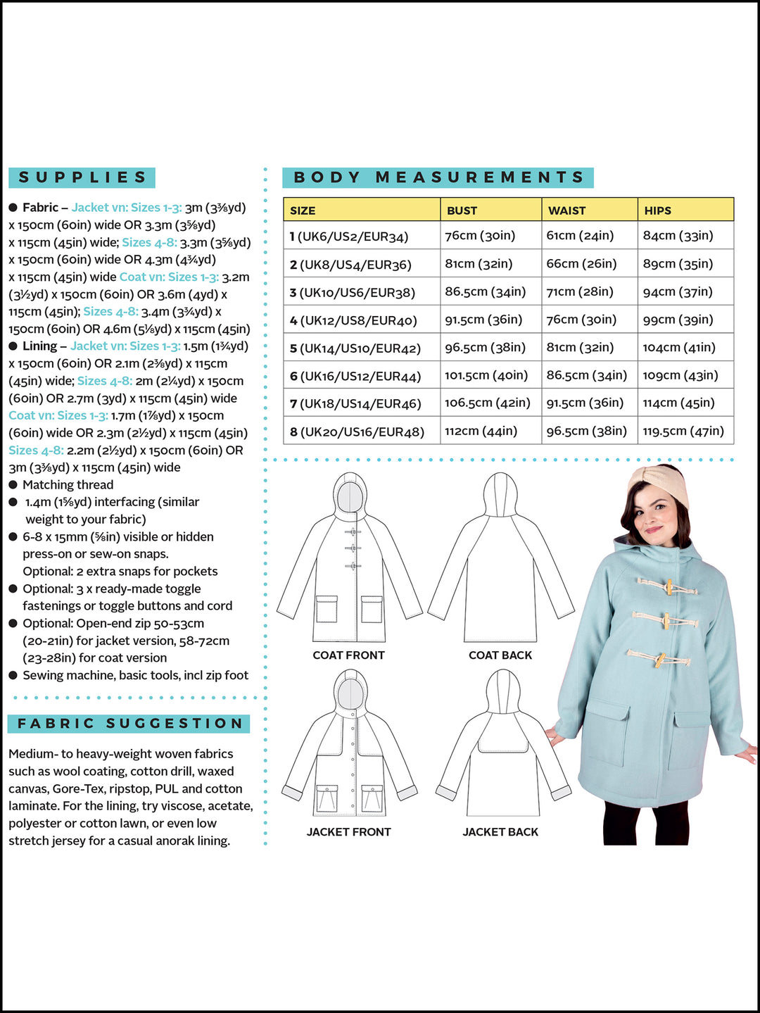 EDEN COAT or JACKET PDF sewing pattern | Tilly and the Buttons EDEN COAT or JACKET PDF sewing pattern | Tilly and the Buttons