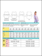 Indigo smock top or dress sewing pattern by Tilly and the Buttons
