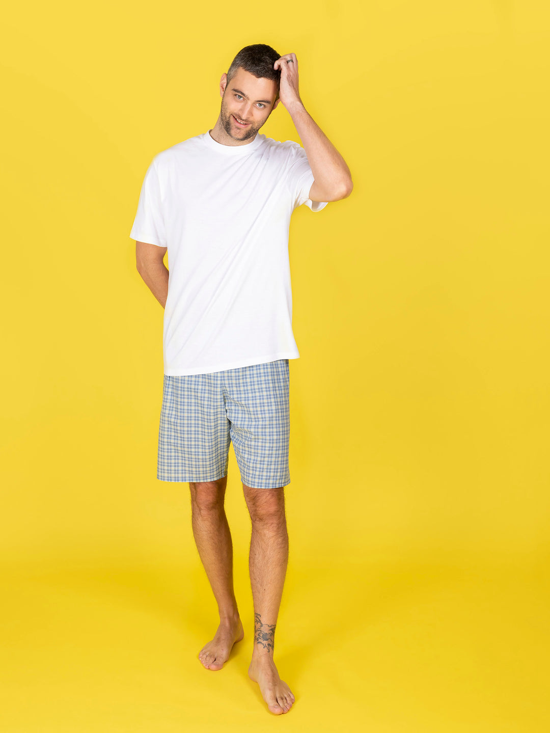 Mens short leg pyjama bottoms sale