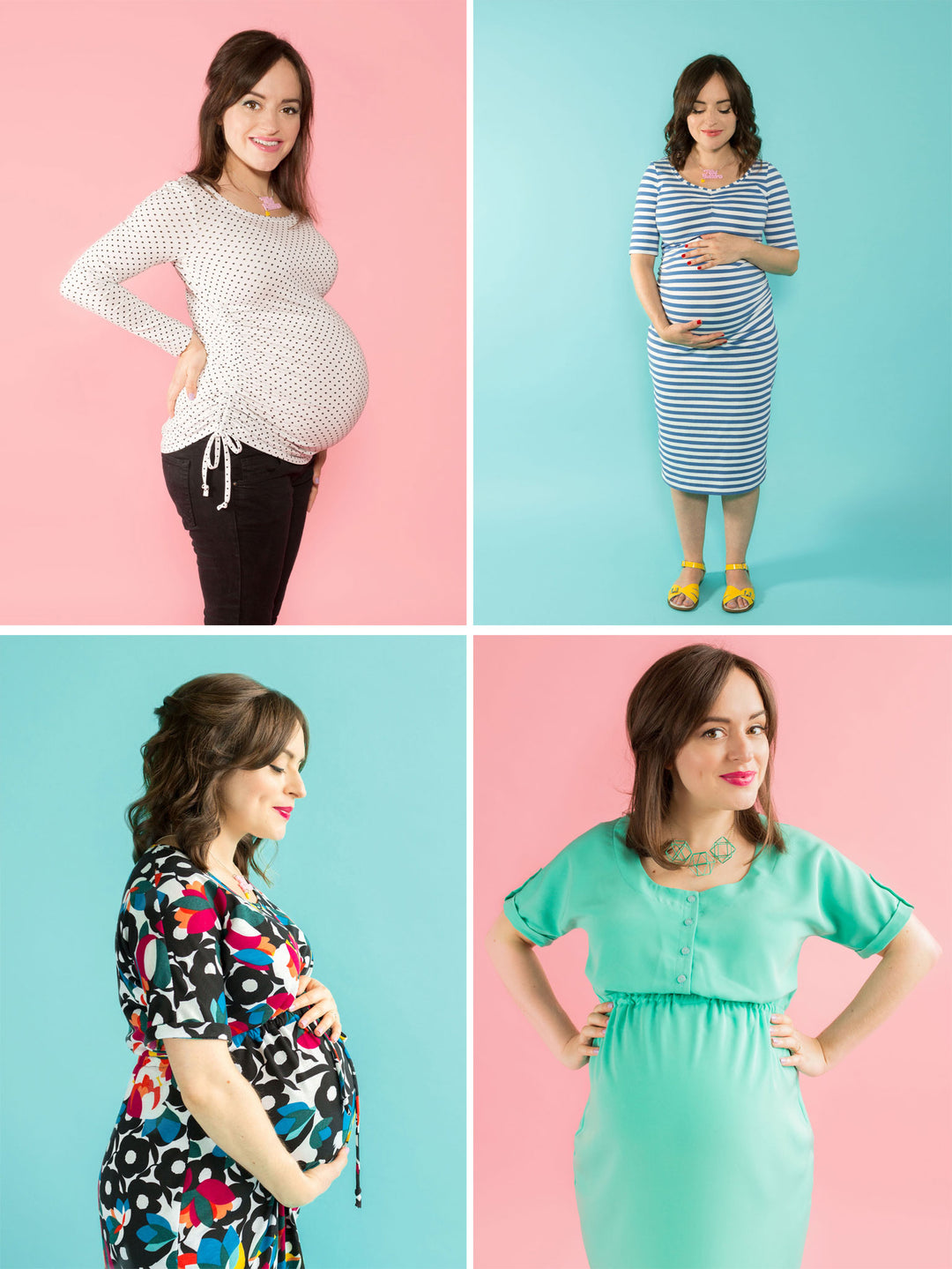 white christmas dresses Vogue 9201 PARTIALLY CUT Maternity Wear Size 12-16 – Wee Scotty main image 1