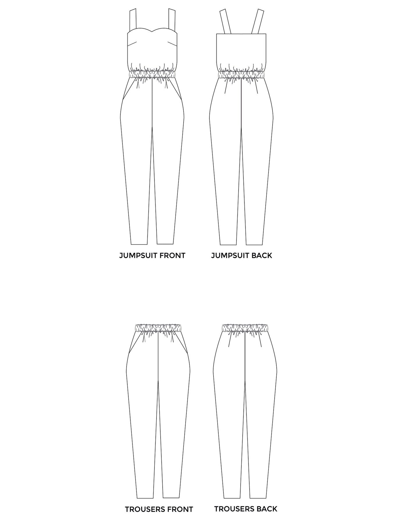 MARIGOLD JUMPSUIT AND TROUSERS PDF Sewing Pattern Tilly And The Buttons marigold-jumpsuit-and-trousers-pdf-sewing-pattern-tilly-and-the-buttons