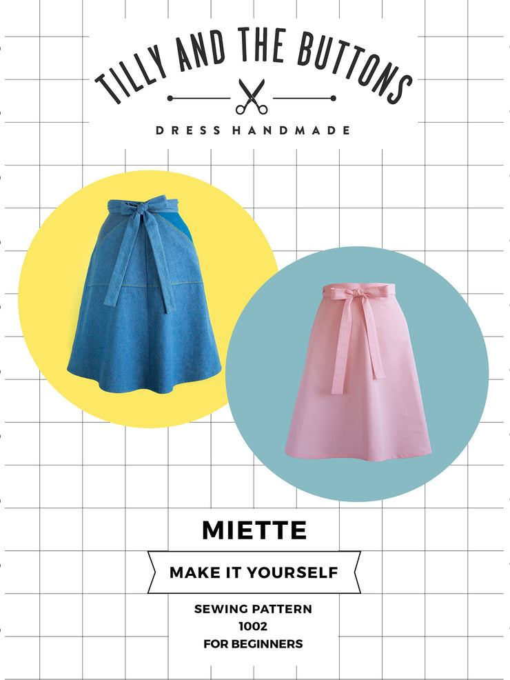 Sew a beginner-friendly Miette wrap skirt by Tilly and the Buttons