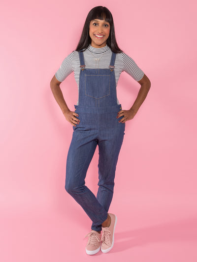 Sew your own cute dungarees with the Mila sewing pattern from Tilly and the Buttons