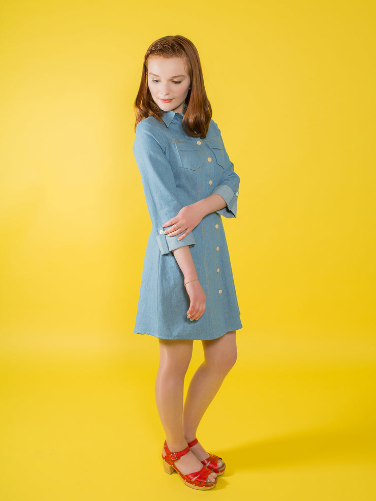 Rosa shirt and shirtdress sewing patten by Tilly and the Buttons