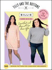 BILLIE SWEATSHIRT and DRESS sewing pattern | Tilly and the Buttons