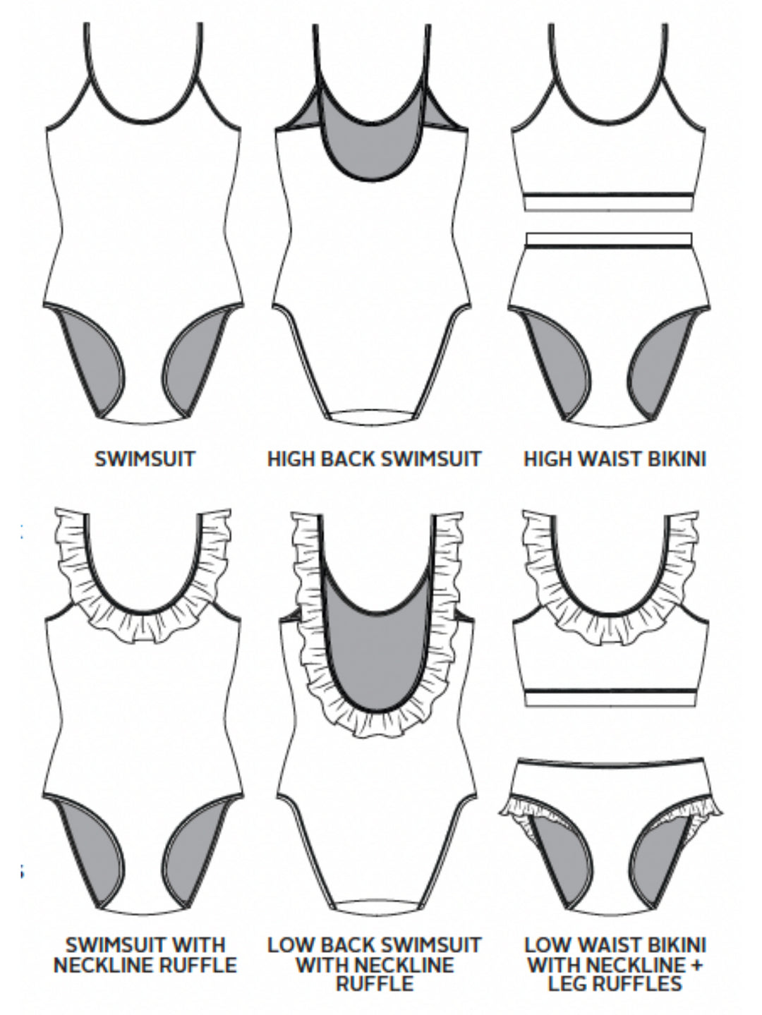 Coralie Swimwear Pattern - Tilly And The Buttons Coralie Swimwear Pattern - Tilly And The Buttons