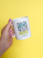 Tilly and the Buttons' Sew-Jo Juice ceramic mug designed by Liz Harry - the perfect gift for sewing lovers
