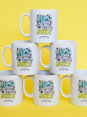 Tilly and the Buttons' Sew-Jo Juice ceramic mug designed by Liz Harry - the perfect gift for sewing lovers