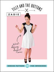 Zadie sewing pattern by Tilly and the Buttons - the perfect throw-it-over-your-head dress! 