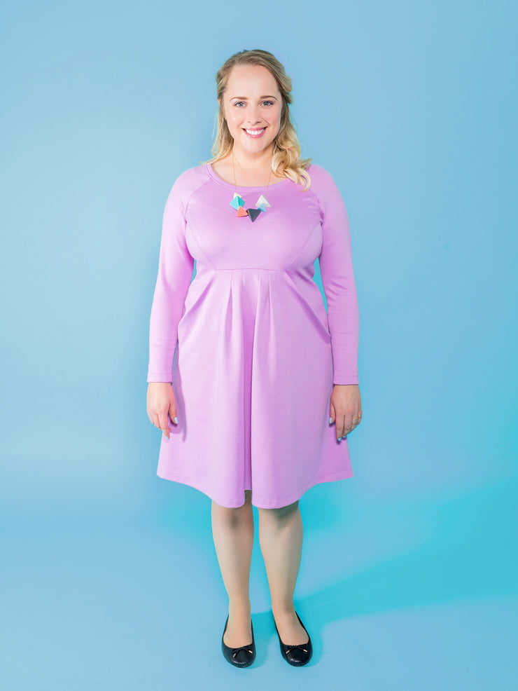 Zadie sewing pattern by Tilly and the Buttons - the perfect throw-it-over-your-head dress! 